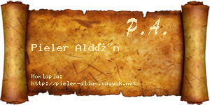 Pieler Aldán névjegykártya